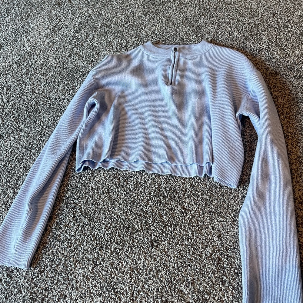 Blue cropped sweater - Medium
